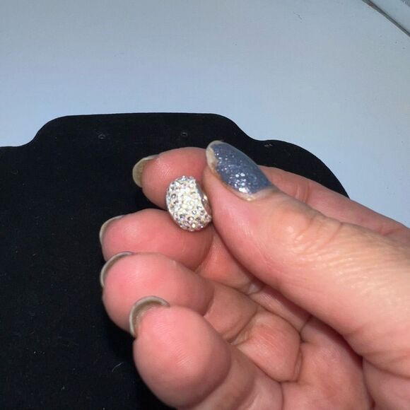 Kays Sterling and Swarovski Clear Stone Bead Charm - Picture 5 of 6